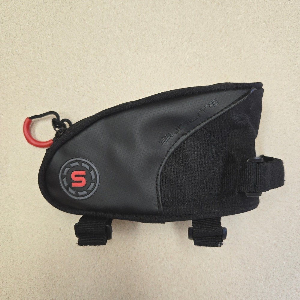 VTG Sunlite Top Tube Bike Bag Cycling Black‎ Small Frame Storage Pouch Accessory